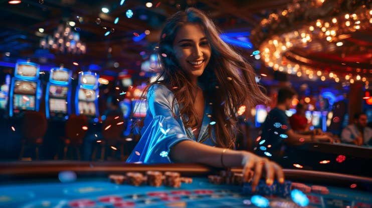 Antarmuka platform interwin slot menampilkan slot, meja dealer langsung, dan pasar olahraga